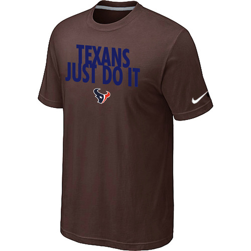 NFL Houston Texans Just Do It Brown TShirt 16 