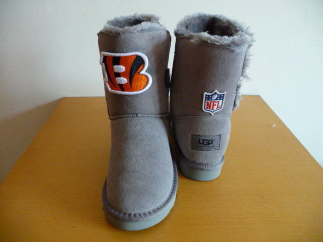 Womens Cincinnati Bengals Cheerleader Gray Boots