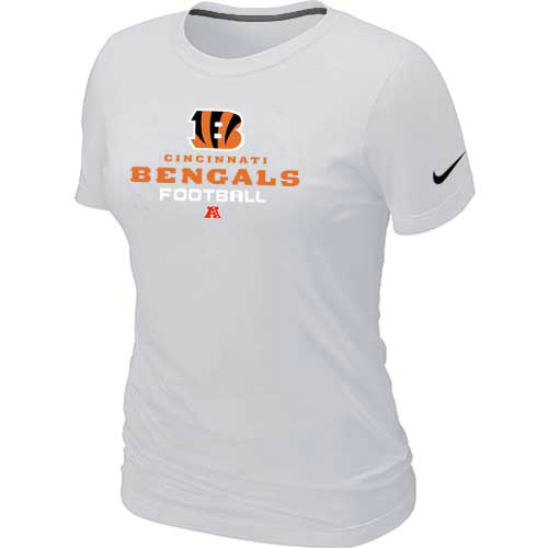  Cincinnati Bengals White Womens Critical Victory TShirt 50 