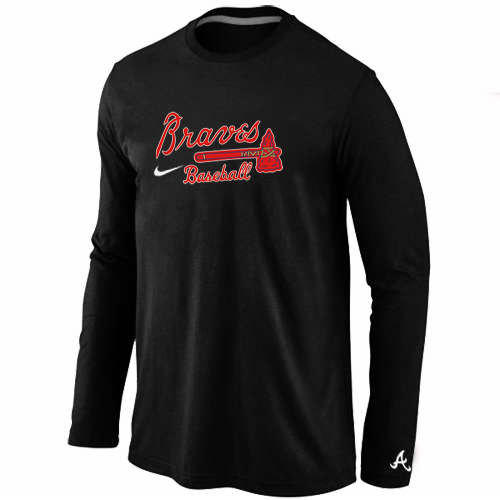 Nike Atlanta Braves Long Sleeve T-Shirt Black