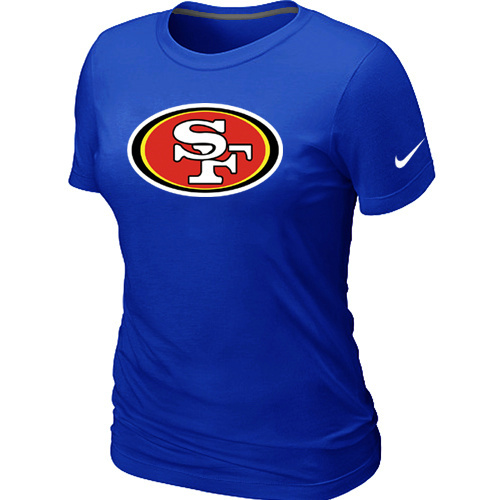  San Francisco 49 ers Blue Womens Logo TShirt 233 