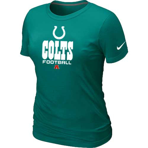  Indianapolis Colts L- Green Womens Critical Victory TShirt 42 