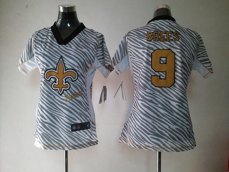 New Orleans Saints #9 Brees Women Zmbra Jersey