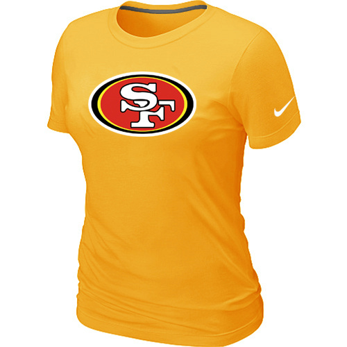  San Francisco 49 ers Yellow Womens Logo TShirt 230 