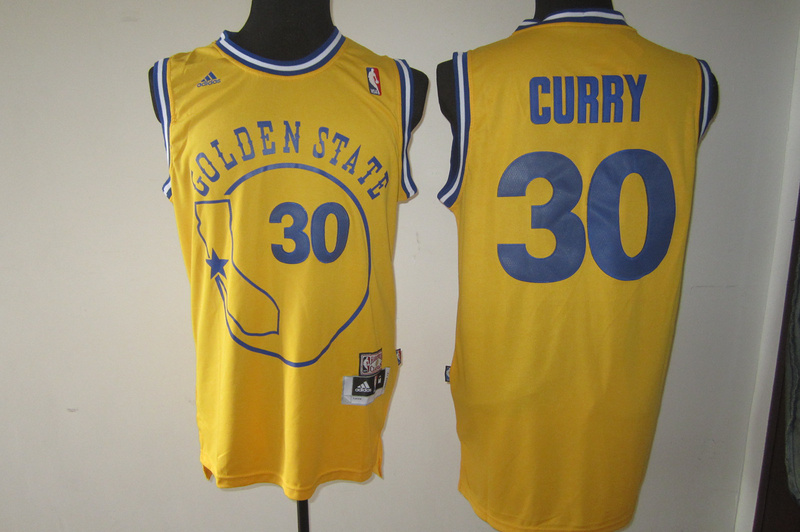 NBA Golden State Warriors #30 Curry Yellow Jersey