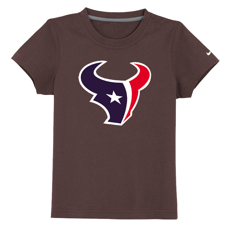 Houston Texans Sideline Legend Authentic Logo Youth T Shirt Brown