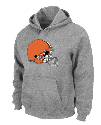 Cleveland Browns Logo Pullover Hoodie Grey