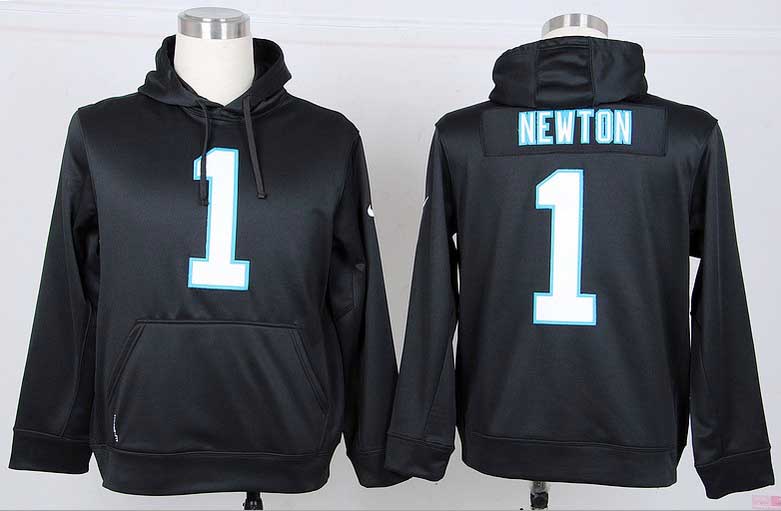 Nike NFL Carolina Panthers #1 Newton Black Hoodie
