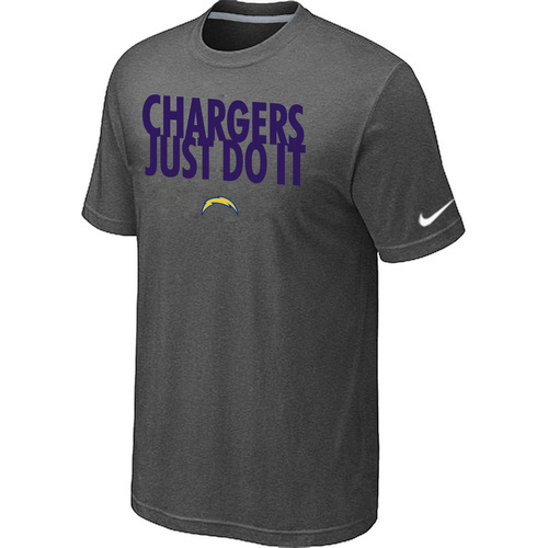 NFL San Diego Charger Just Do It D- Grey TShirt 12 