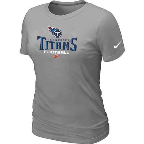  Tennessee Titans L- Grey Womens Critical Victory TShirt 40 