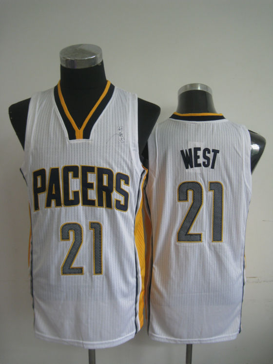 NBA Indiana Pacers #21 David West Jersey white Grey