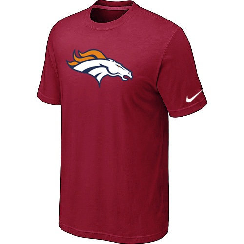  Denver Broncos Sideline Legend Authentic Logo TShirt Red 87 