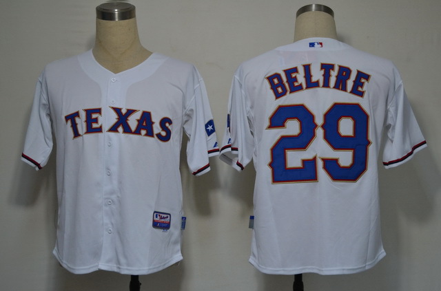 MLB Jerseys Texas Rangers 29 Beltre White Cool Base