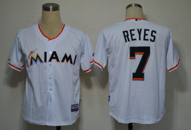 MLB Jerseys Miami Marlins #7 Jose Reyes White 2012