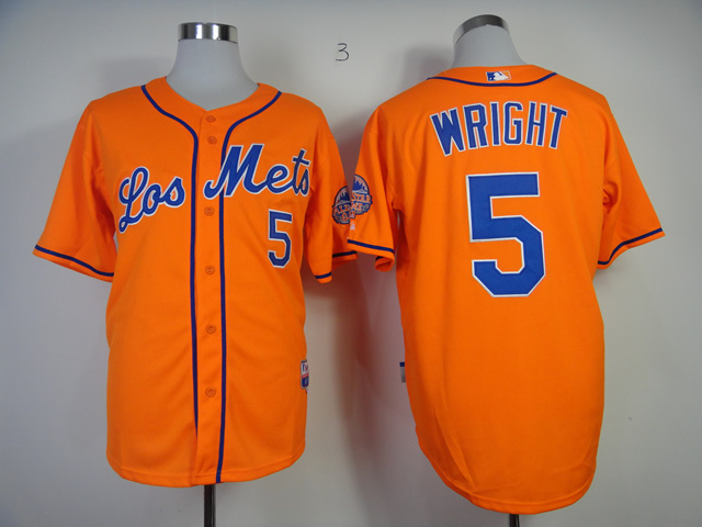 MLB New York Mets Authentic #5 David Orange jersey