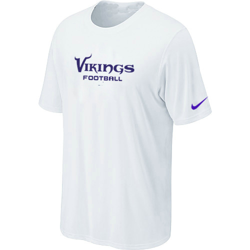  Nike Minnesota Vikings Sideline Legend Authentic Font TShirt White 86 