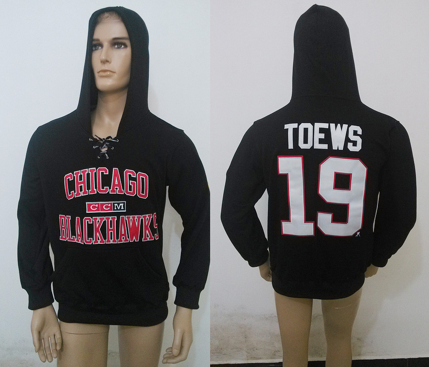 NHL Chicago Blackhawks #19 Toews Sweater Black