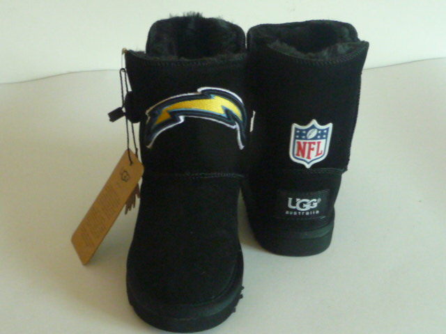 Kids NFL San Diego Chargers Black Boots