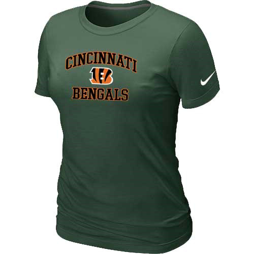  Cincinnati Bengals Womens Heart& Sou D- Greenl TShirt 44 