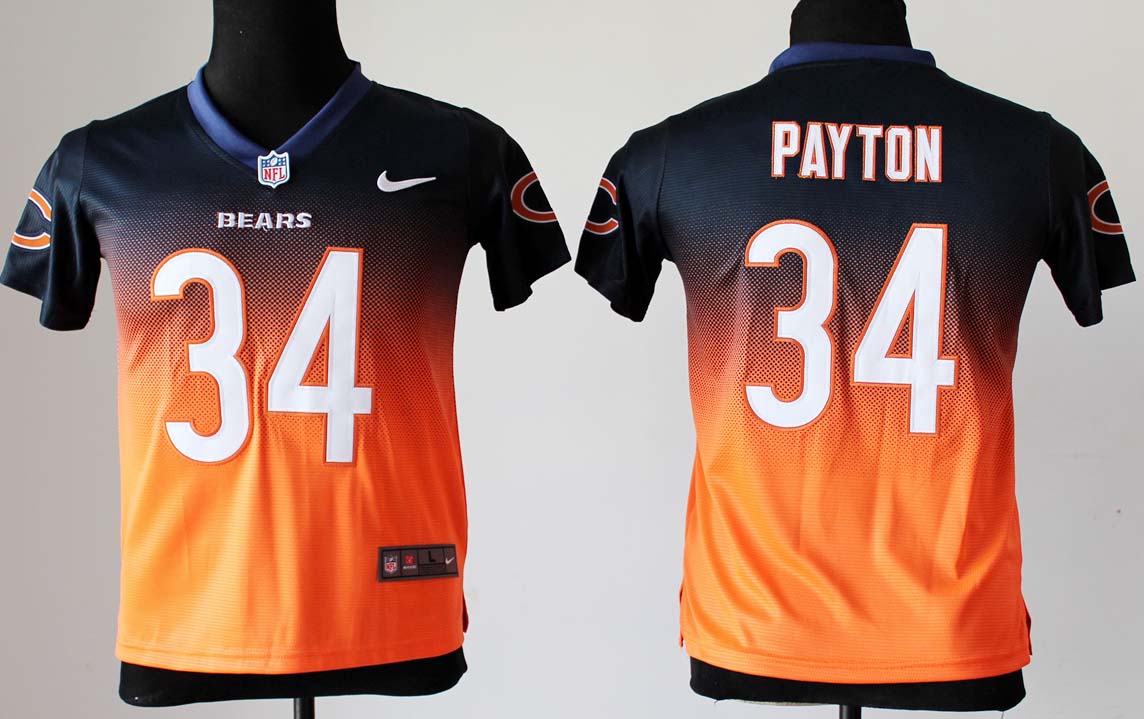 NFL Youth Chicago Bears Payton #34  Fadeaway Jersey