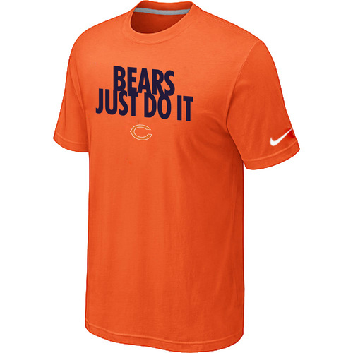 NFL Chicago Bears Just Do It Orange TShirt 28 