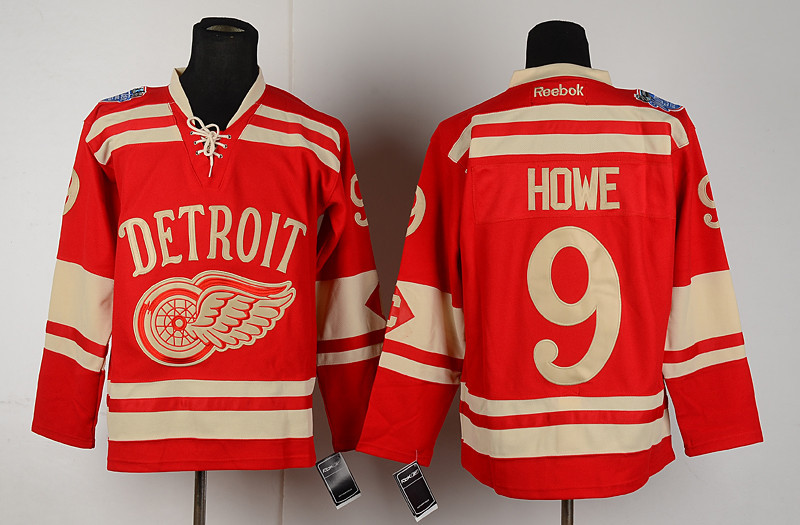 2014 NHL Reebook Detroit Red Wings #9 Howe Red Jersey