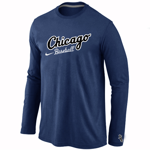 Nike Chicago White Sox Long Sleeve T-Shirt D.Blue