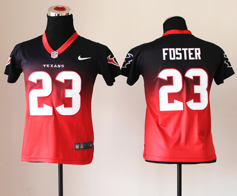 2013 NEW Nike Houston Texans #23 Foster Drift Fashion Red Elite kids Jerseys