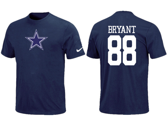  Nike Dallas Cowboys 88 BRYANT Name& Number TShirt Blue 50 