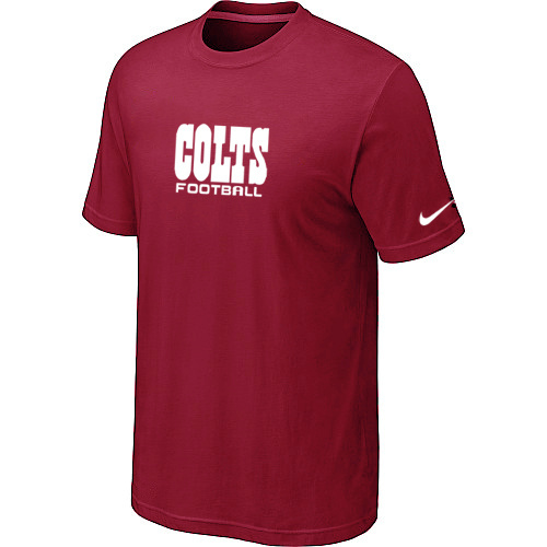  Nike Indianapolis Colts Sideline Legend Authentic Font TShirt Red 80 