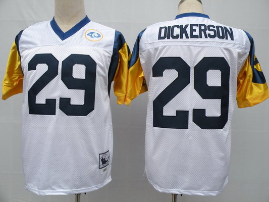 NFL Jerseys St. Louis Rams-29-Eric Dickerson-white throwback