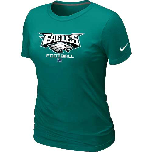  Philadelphia Eagles L- Green Womens Critical Victory TShirt 54 