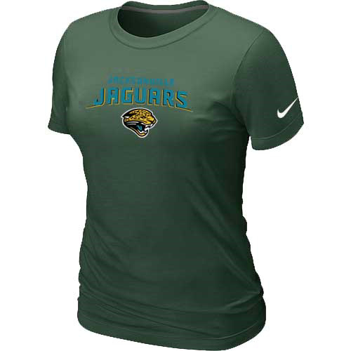  Jacksonville Jaguars Womens Heart& Soul D- Green TShirt 30 