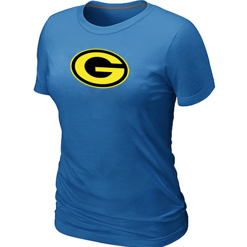  Mens Green Bay Packers Neon Logo Charcoal Womens L-blue Tshirt 9 