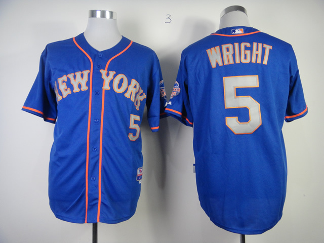 MLB New York Mets #5 Wright Jersey Blue
