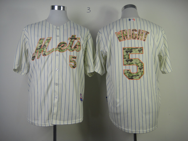 New York Mets Authentic 5 Wright 2013 USMC Home Cool Base Jersey w2013 All-Star Patch