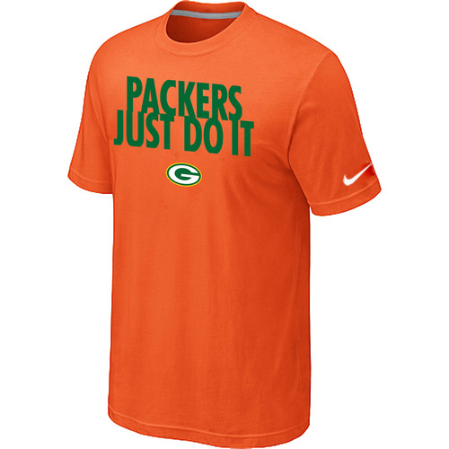 NFL Green Bay Packers Just Do It Orange TShirt 75 