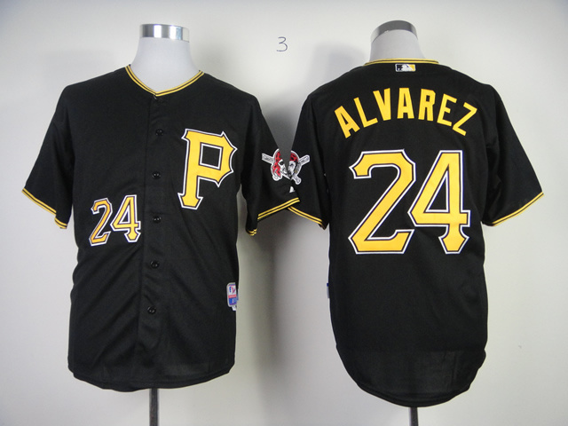 MLB Pittsburgh Pirates #24 Alvarez Jersey Black
