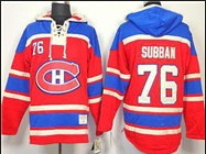 Montreal Canadiens #76 Subban Red Hoodie Jersey