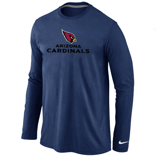Nike Arizona Cardinals Authentic Logo Long Sleeve T-Shirt D.Blue