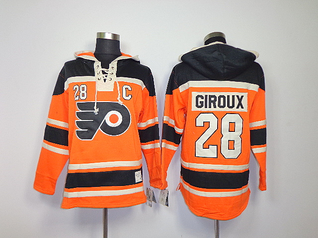NHL Philadelphia Flyers #28 Giroux Yellow Hoodie