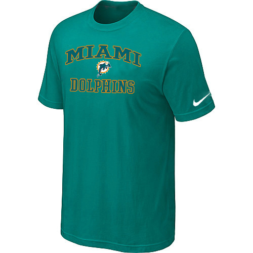  Miami Dolphins Heart& Soul Greenl TShirt 70 