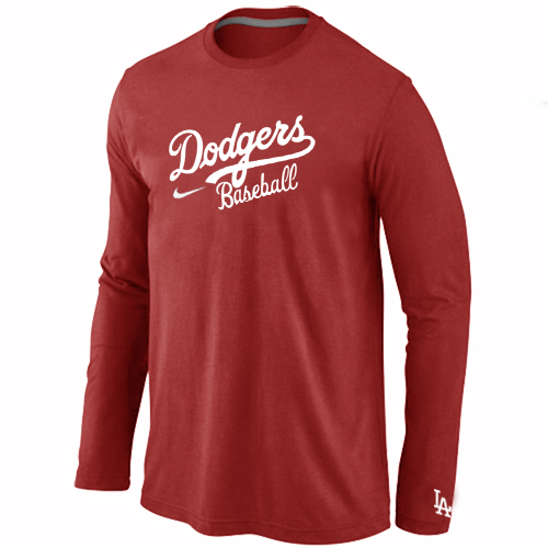 Nike Los Angeles Dodgers Long Sleeve T-Shirt RED
