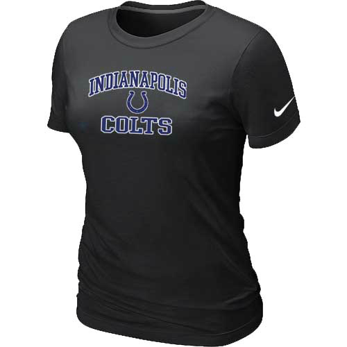  Indianapolis Colts Womens Heart& Soul Black TShirt 35 