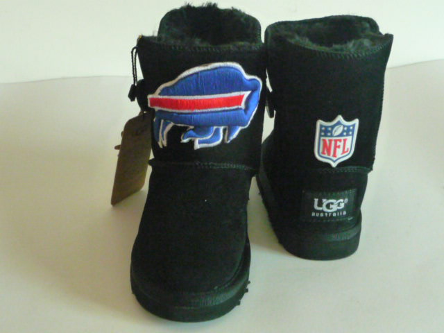 Kids NFL Buffalo Bills Black Boots