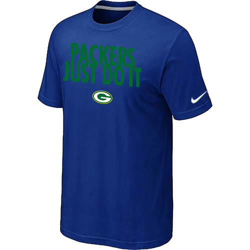 NFL Green Bay Packers Just Do It Blue TShirt 81 