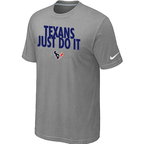 NFL Houston Texans Just Do It L- Grey TShirt 12 