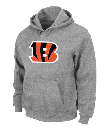 Cincinnati Bengals Logo Pullover Hoodie Grey