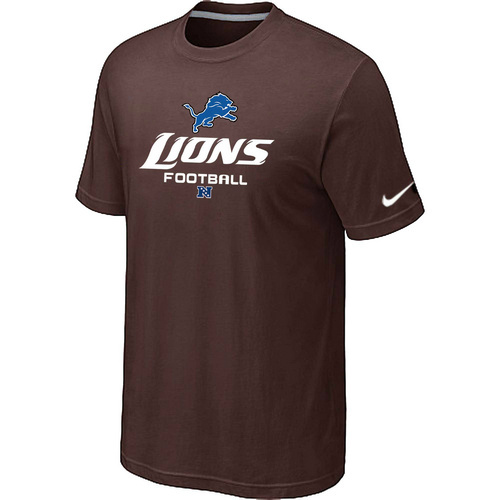  Detroit Lions Critical Victory Brown TShirt 33 