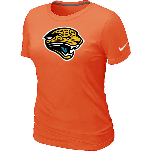  Jacksonville Jaguars Orange Womens Logo TShirt 56 